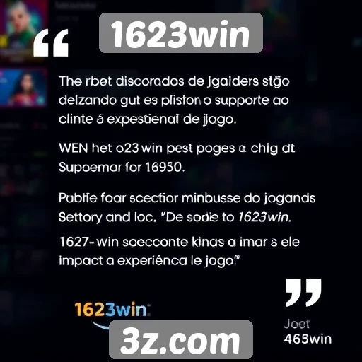 Opinião dos jogadores sobre o suporte ao cliente do 1623win