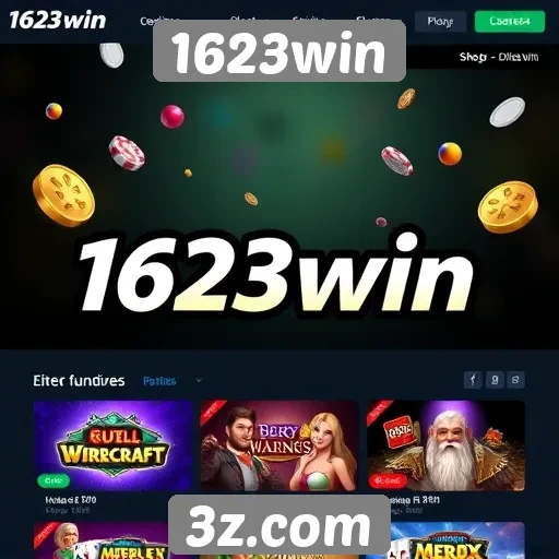 Exploração das ofertas de jogos no site 1623win